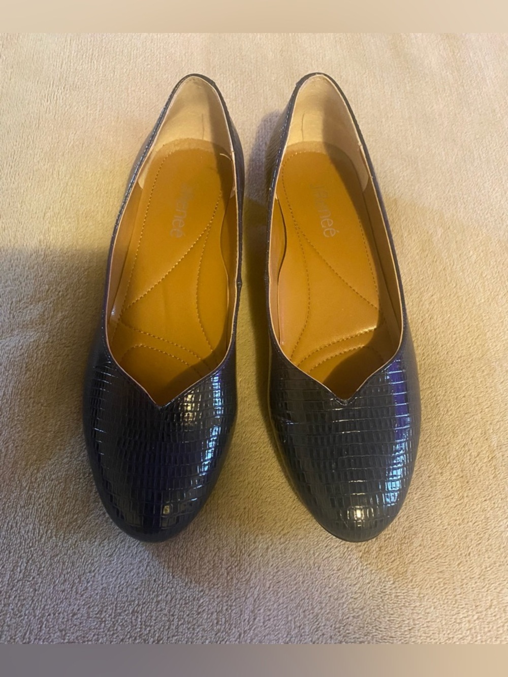 J. Reneé Bambalina lizard print  dark blue Pump shoes
